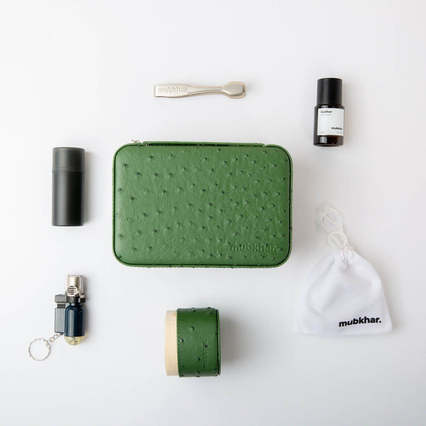 Bukhoor Leather Travel Bag - Green